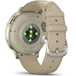 Смарт-часы Garmin Venu 4 41mm Lunar Gold with Bone Silicone Band and Light Sand Leather Band (010-03013-03)