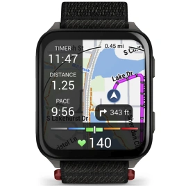 Смарт-часы Garmin Venu X1 Black with Slate Titanium Caseback and Black ComfortFit Nylon Band (010-02980-02)