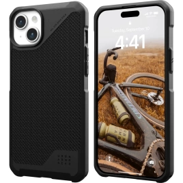 Чехол UAG с поддержкой MagSafe Metropolis LT для iPhone 15 Plus Kevlar Black (114308113940)