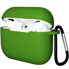 Силиконовый чехол Gurdini для AirPods Pro 3 Dark Green