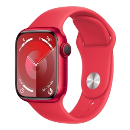 Смарт-часы Apple Watch Series 9 41mm (PRODUCT) RED Aluminum Case with Red Sport Band M/L (MRXH3)