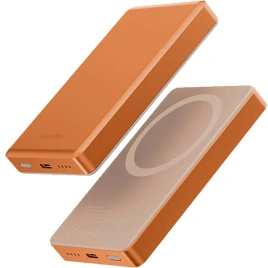 Внешний аккумулятор EnergEA Alupac 10K 10000 mAh Magsafe Orange (AP-10KQH-ORG-3C)