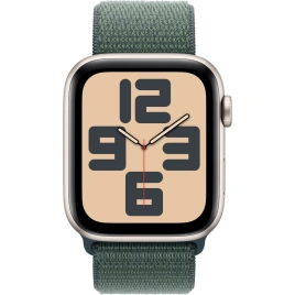 Смарт-часы Apple Watch SE (2024) 40mm Starlight Aluminium Case with Lake Green Sport Loop (MXEH3)