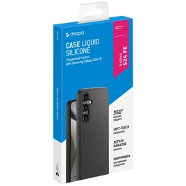 Чехол Deppa Liquid Silicone для Samsung Galaxy S24 FE Black (84255)