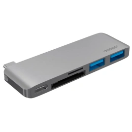 Хаб Deppa USB-C 5 в 1 (72217) Space Gray