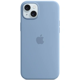 Силиконовый чехол Apple MagSafe для iPhone 15 Winter Blue