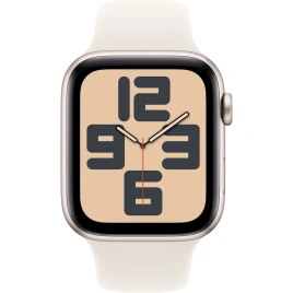 Смарт-часы Apple Watch SE (2024) 40mm Starlight Aluminium Case with Starlight Sport Band S/M (MXEF3)