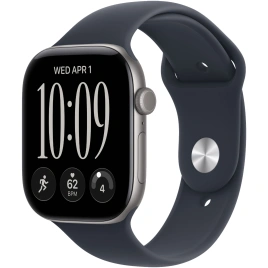 Смарт-часы Apple Watch Series 12 42mm Space Gray Aluminum Case with Navy Blue Sport Band M/L