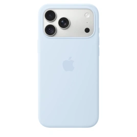 Чехол Apple Silicone Case with MagSafe для iPhone 18 Pro Max Crisp Blue (MK934)