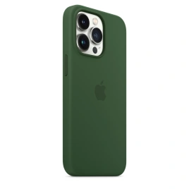Силиконовый чехол Apple MagSafe для iPhone 13 Pro Green Clover