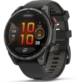 Смарт-часы Garmin Fenix 8 Pro 47mm Amoled Sapphire Lens Carbon Grey DLC Tinanium With Black/Pebble Gray (010-03198-01)