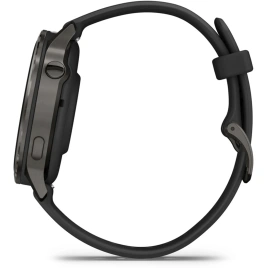 Смарт-часы Garmin Venu 4 41mm Slate Bezel With Black Silicone Band (010-03013-02)