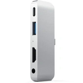 Хаб Satechi USB-C 4 в 1 (ST-TCMPHS) Silver
