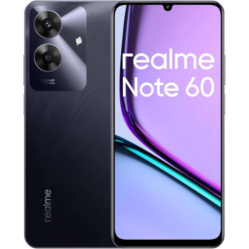 Смартфон Realme Note 60 6/128Gb Marble Black фото 8