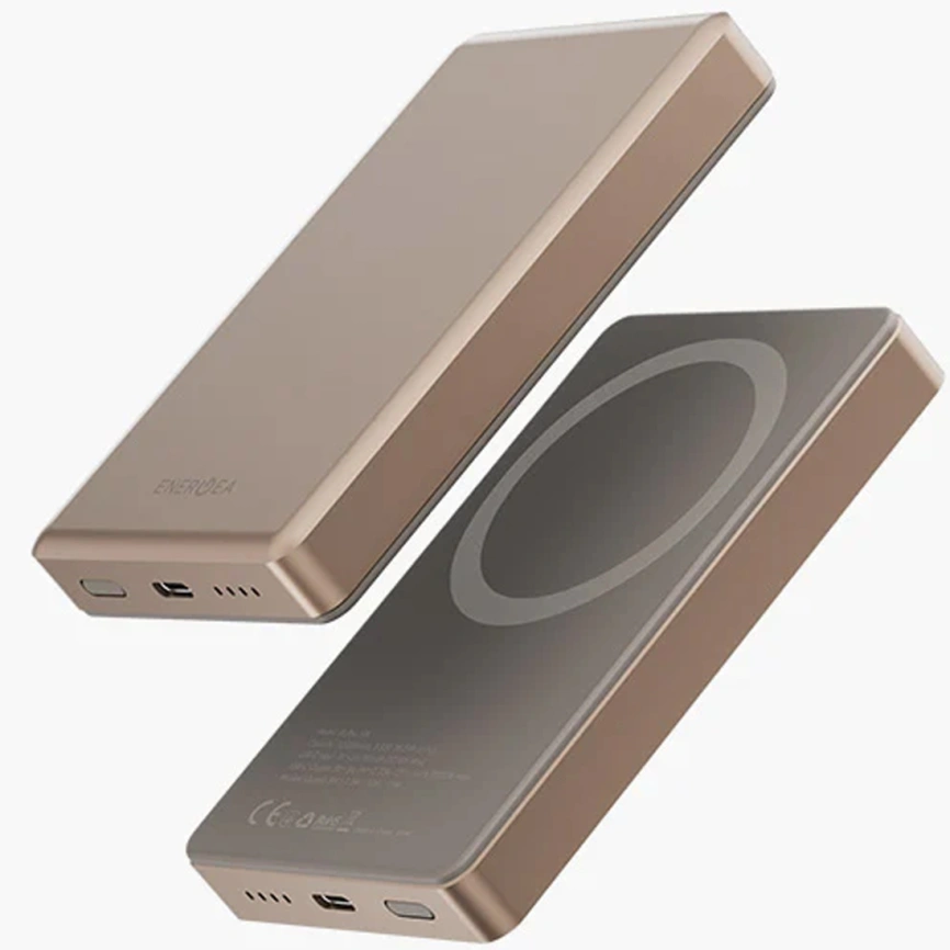 Внешний аккумулятор EnergEA Alupac 10K 10000 mAh Magsafe Gold фото 5