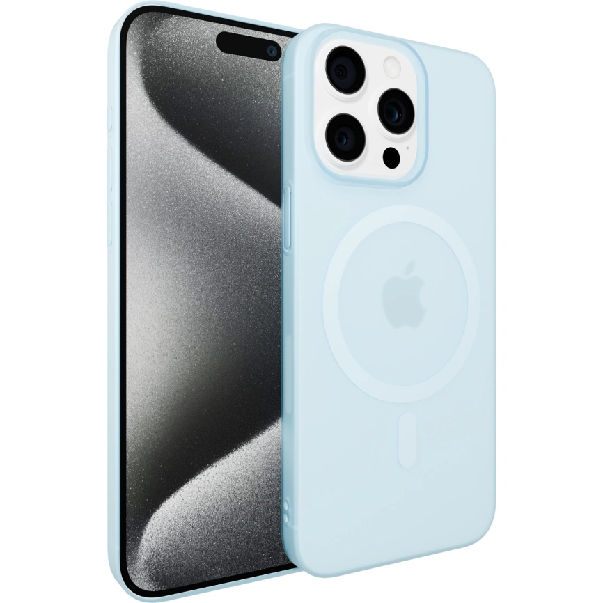 Чехол Gurdini Slim Series with MagSafe для iPhone 16 Pro Max Blue фото 1