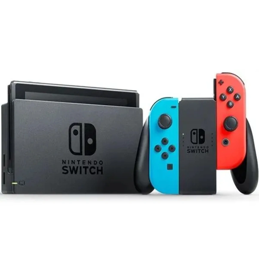 Игровая приставка Nintendo Switch Rev.2 (Обновленная версия) 32GB Neon Blue/Neon Red фото 4