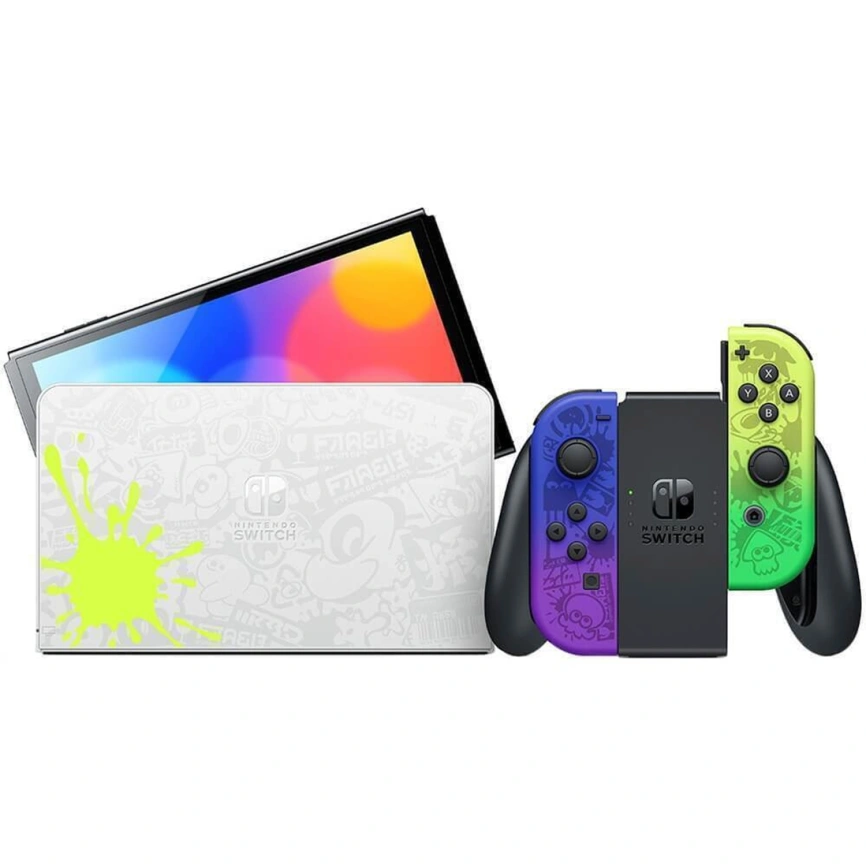 Игровая приставка Nintendo Switch OLED 64GB Splatoon 3 Edition фото 1