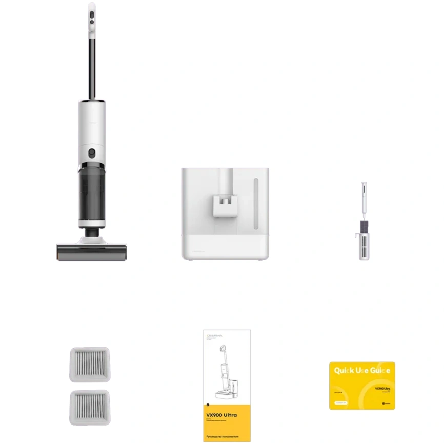 Пылесос Deerma VX 900 Ultra White RU фото 2