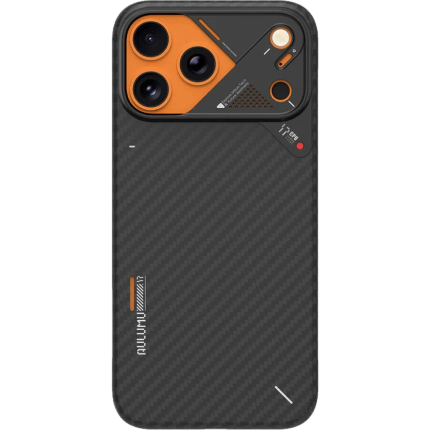 Чехол Aulumu A17 Aramid Fiber Case with MagSafe для iPhone 17 Pro Max Black фото 9