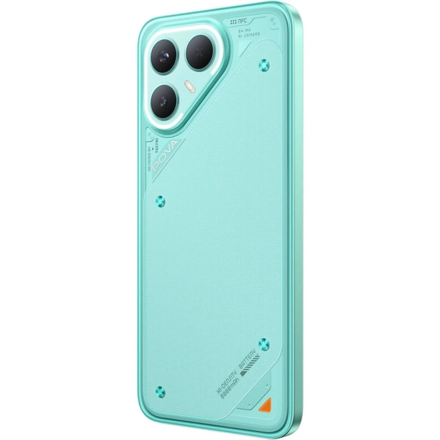 Смартфон Tecno Pova 7 Pro 8/128Gb Neon Cyan фото 2