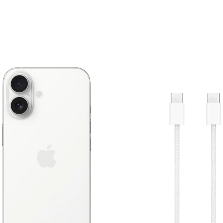 Смартфон Apple iPhone 16 128Gb nano Sim + eSim White фото 5