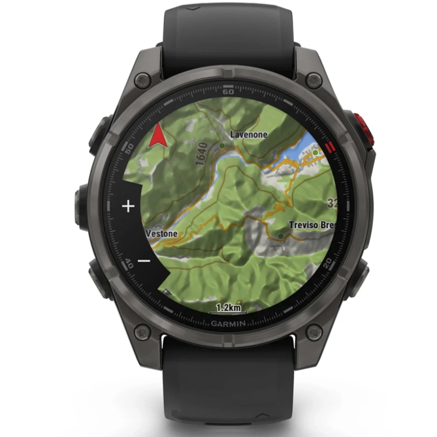 Смарт-часы Garmin Fenix 8 Pro 47mm Amoled Sapphire Lens Carbon Grey DLC Tinanium With Black/Pebble Gray (010-03198-01) фото 7