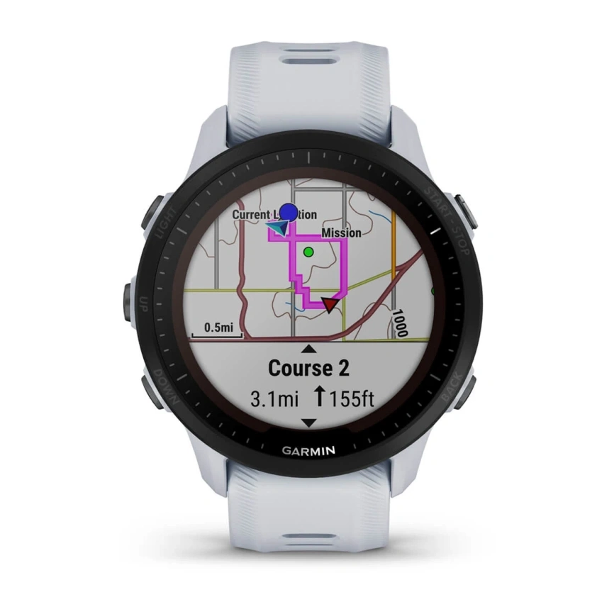 Умные часы Garmin Forerunner 955 (010-02638-01) Solar - Whitestone фото 5