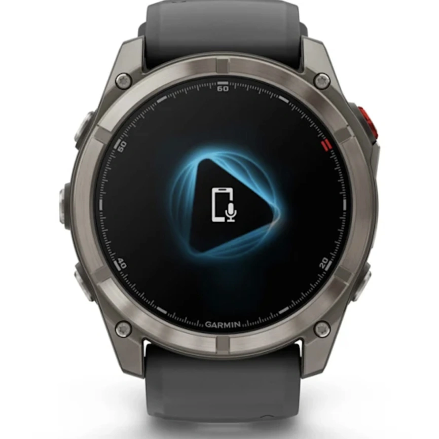 Смарт-часы Garmin Fenix 8 Pro 51mm Amoled Sapphire Lens Tinanium With Graphite/Black Silicone Band (010-03199-11) фото 8