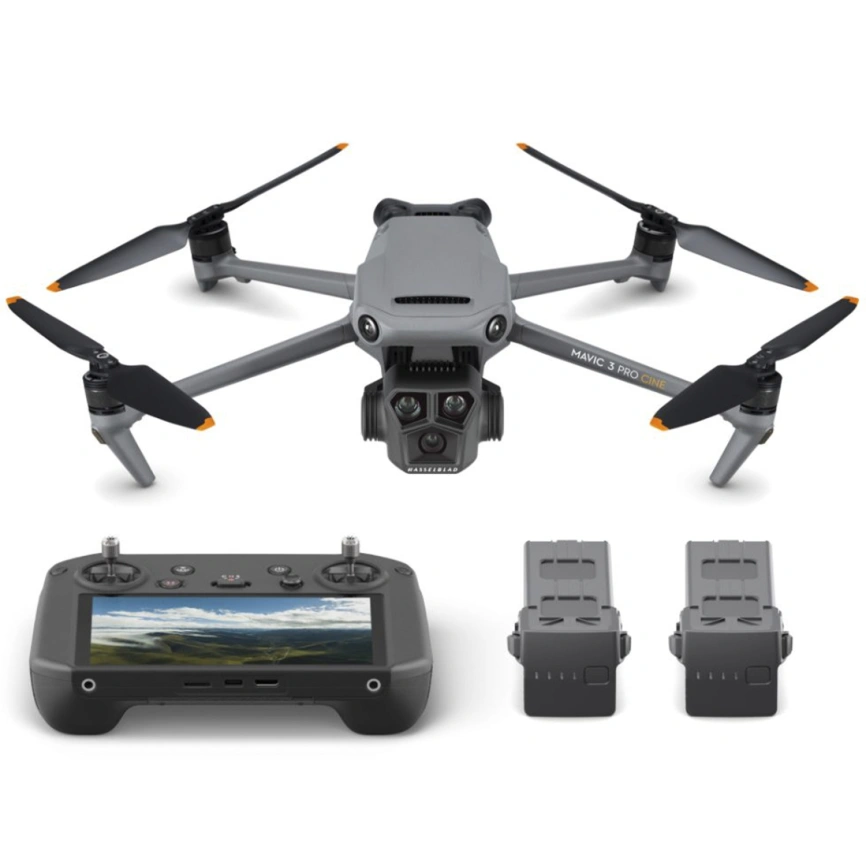 Квадрокоптер DJI Mavic 3 Pro Cine Premium Combo (DJI RC Pro) Gray фото 1