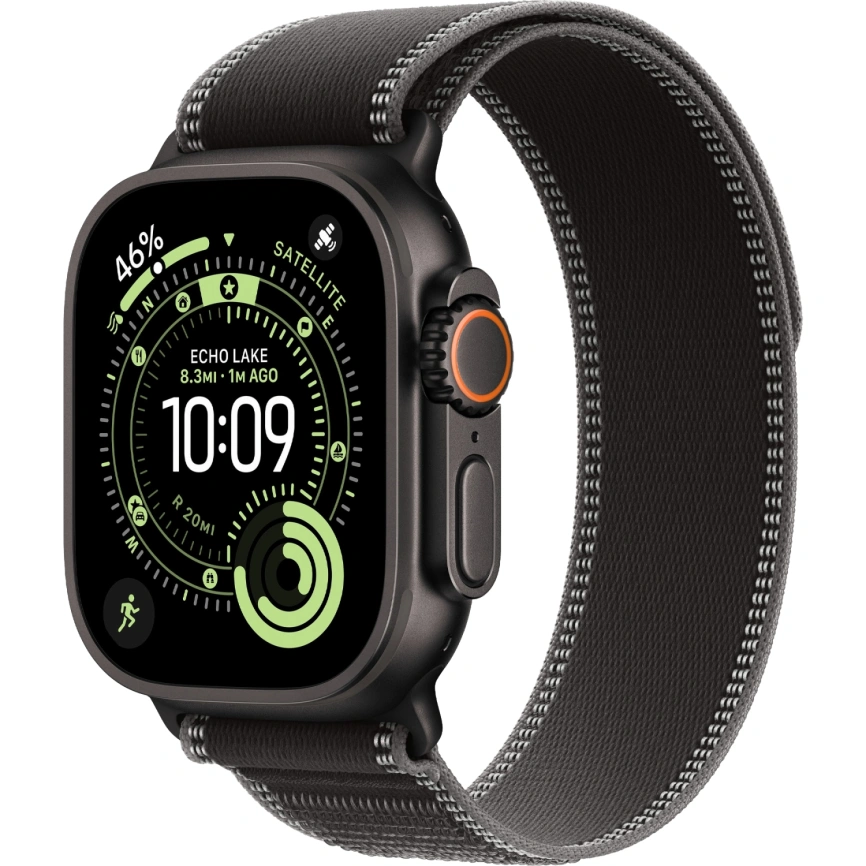 Смарт-часы Apple Watch Ultra 3 (2025) 49mm Black Titanium Case with Black/Charcoal Trail Loop M/L фото 1