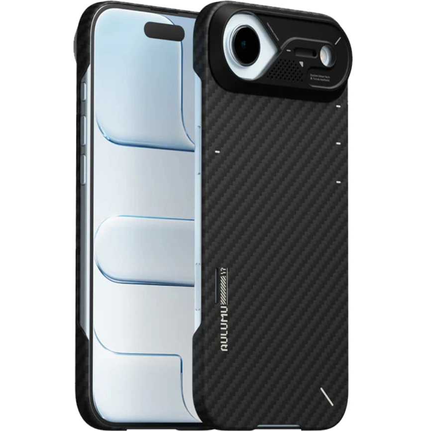 Чехол Aulumu A17 Aramid Fiber Case with MagSafe для iPhone Air Black фото 4