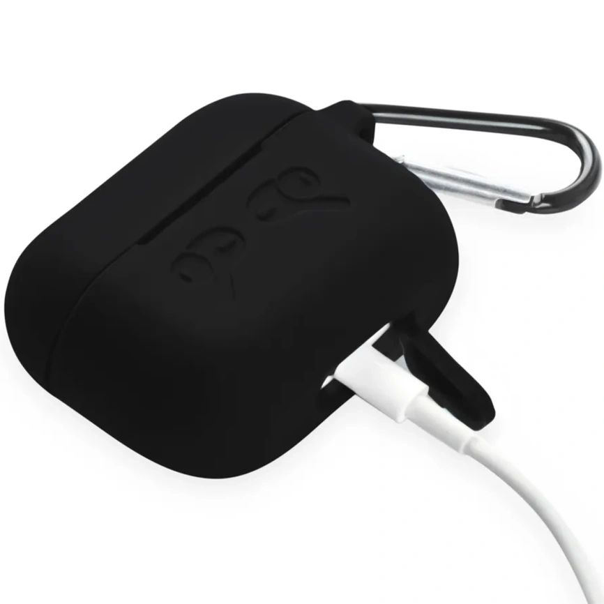 Силиконовый чехол Gurdini для AirPods Pro 2 Black фото 4