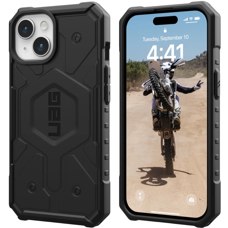 Чехол UAG Pathfinder with MagSafe для iPhone 15 Black (114291114040) фото 4
