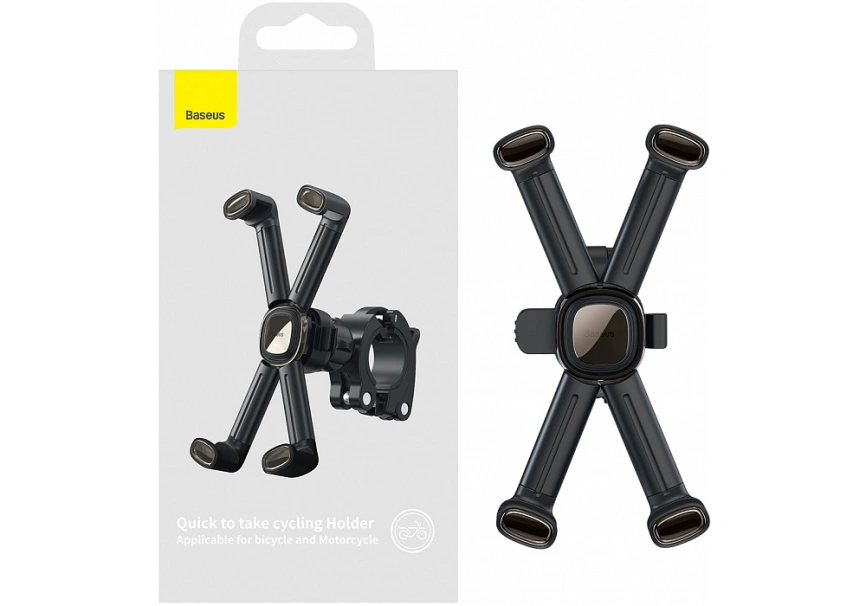 Держатель на руль Baseus Quick to take cycling Holder SUQX-01 Black фото 3