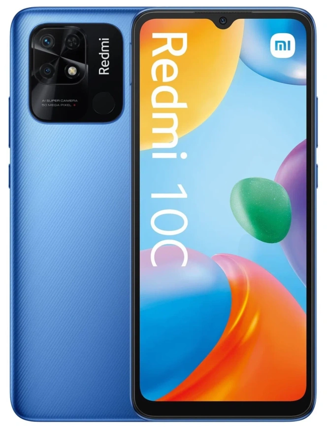 Смартфон XiaoMi Redmi 10C 4/64Gb Blue Global Version фото 1