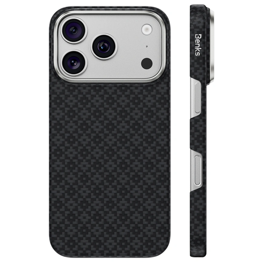 Чехол Benks ArmorGrid Air C1 Case Kevlar для iPhone 18 Pro Black (C.K.FL.AP.BK.0072) фото 1