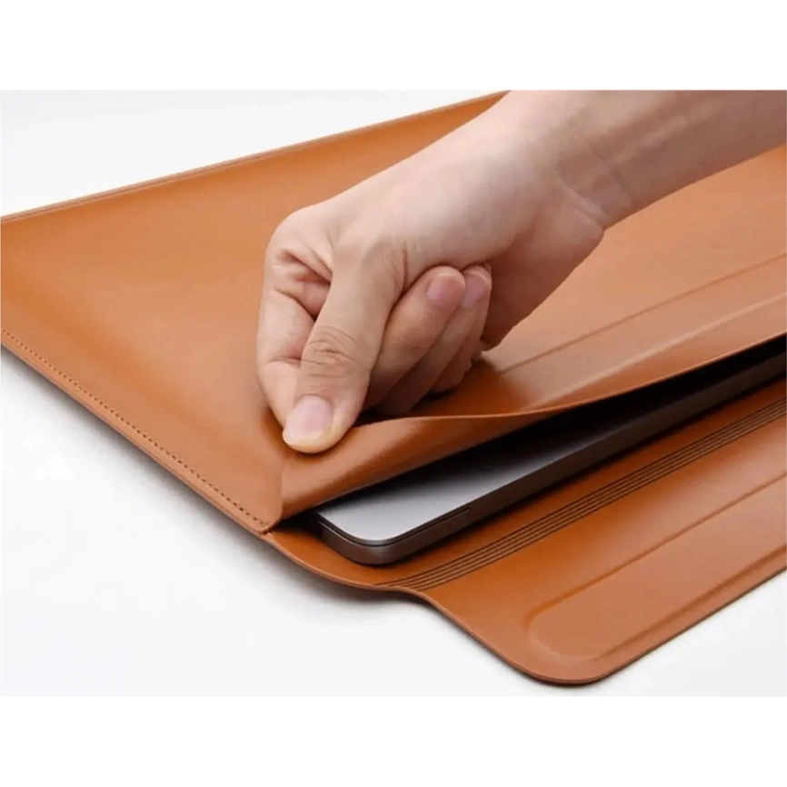 Чехол-конверт WIWU Skin Pro II для Macbook 14 Brown фото 2