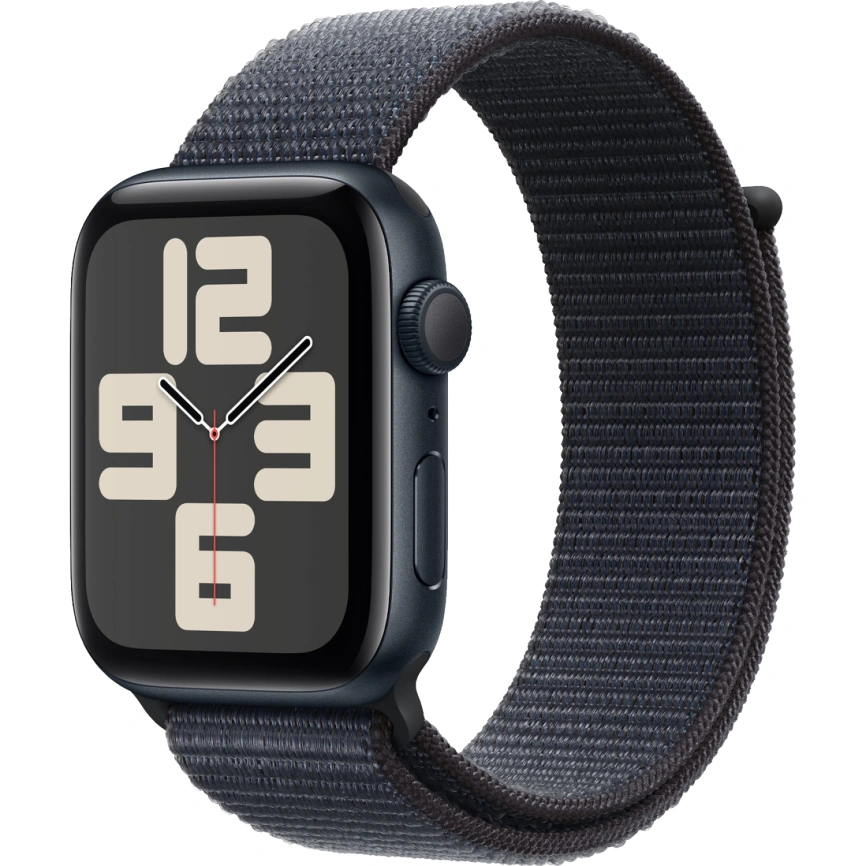 Смарт-часы Apple Watch SE (2024) 40mm Midnight Aluminium Case with Ink Sport Loop (MXEA3) фото 1