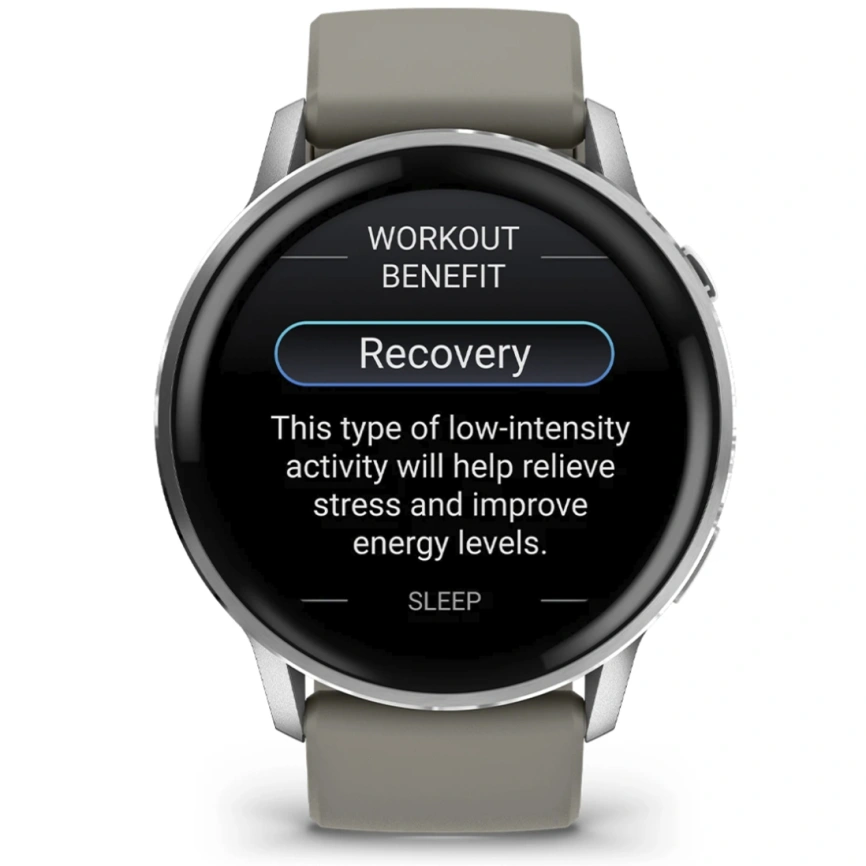 Смарт-часы Garmin Venu 4 45mm Silver Bezel With Silver Gray Silicone Band (010-03014-01) фото 6