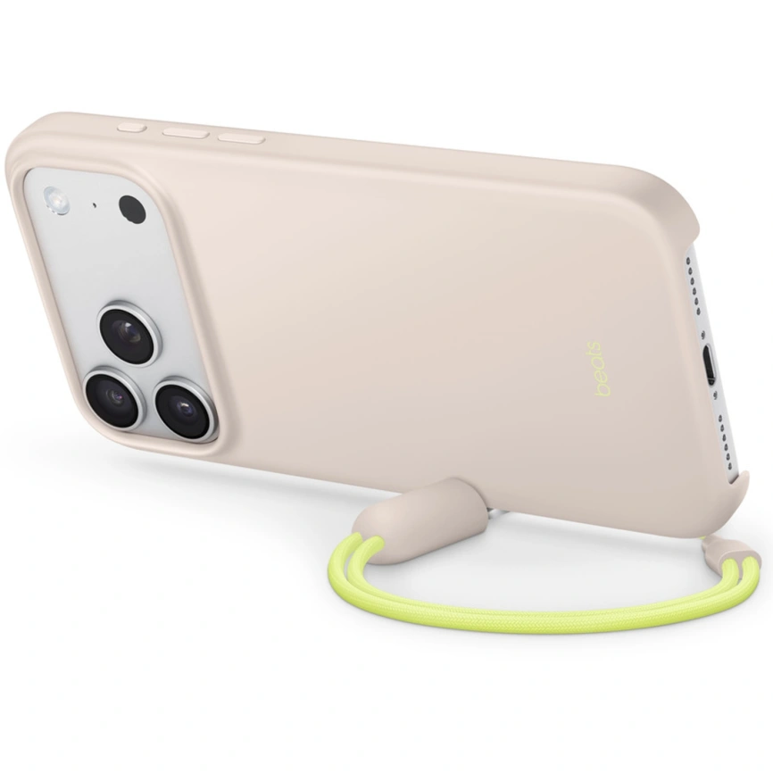 Чехол Beats Kickstand Case with MagSafe and Camera Control для iPhone 17 Pro Lime Stone фото 1