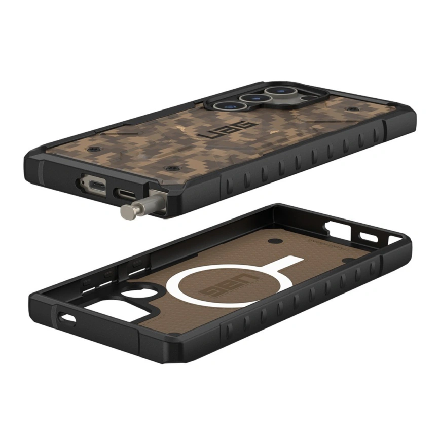 Чехол UAG Pathfinder Pro with MagSafe для Galaxy S24 Ultra Digi Camo Dark Earth фото 4