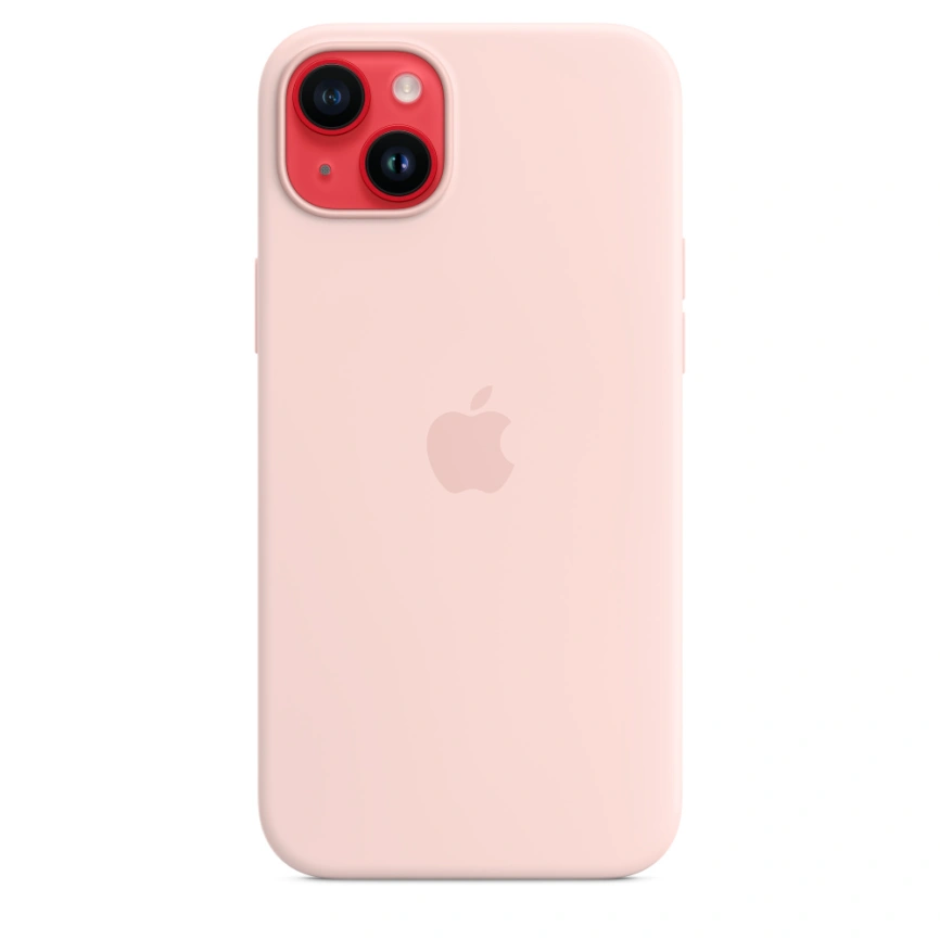 Силиконовый чехол Apple для iPhone 14 Plus Chalk Pink фото 3