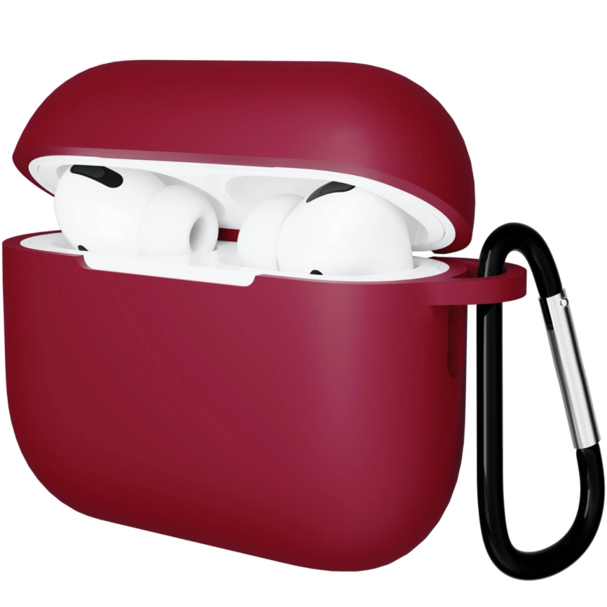 Силиконовый чехол Gurdini для AirPods Pro 3 Burgundy фото 1