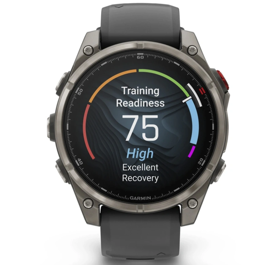 Смарт-часы Garmin Fenix 8 Pro 47mm Amoled Sapphire Lens Tinanium With Graphite/Black Silicone Band (010-03198-11) фото 7