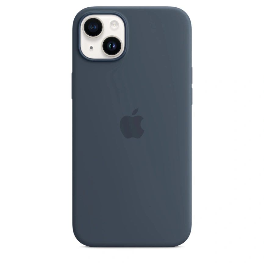 Силиконовый чехол Apple для iPhone 14 Plus Storm Blue фото 4