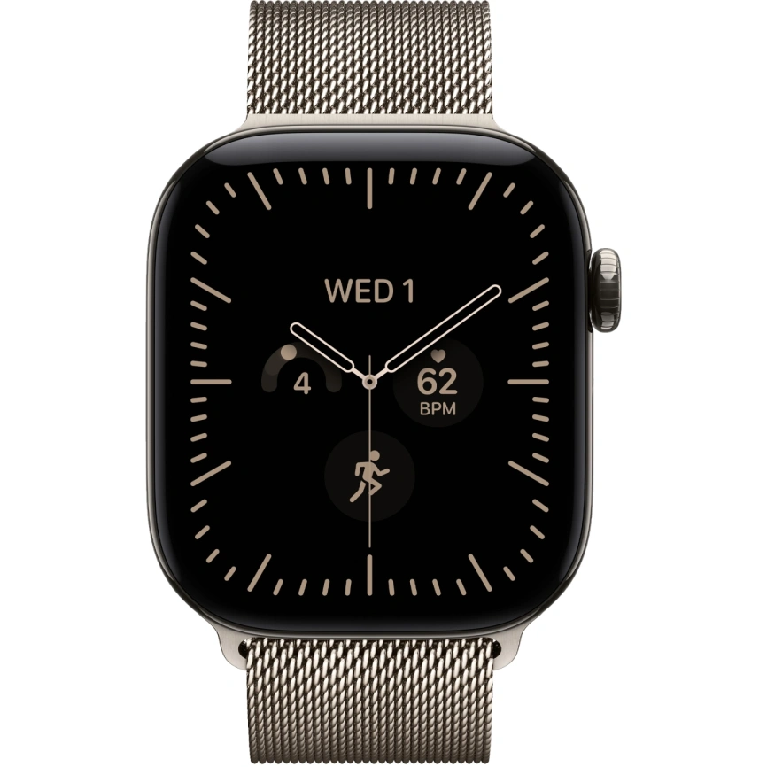 Смарт-часы Apple Watch Series 12 46mm Natural Titanium Case with Natural Milanese Loop S/M фото 3