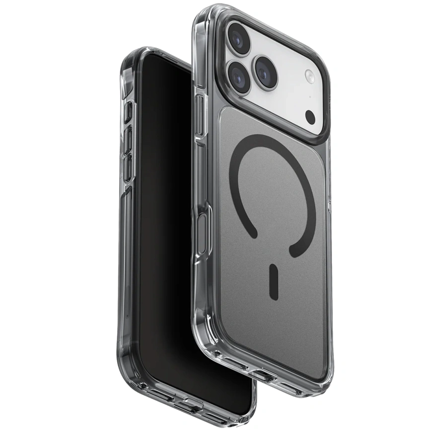 Чехол Uniq LifePro Xtreme Anti-FingerprintSlim Hybrid Case with MagClick для iPhone 17 Pro Frost Smoke фото 1