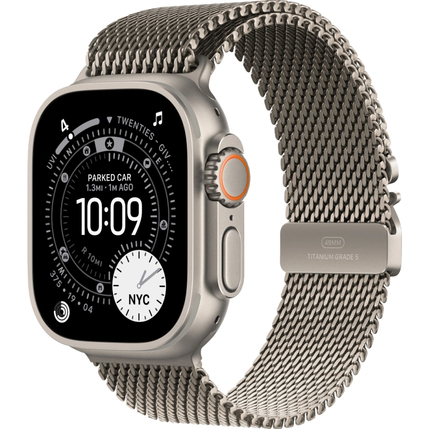 Смарт-часы Apple Watch Ultra 3 (2025) 49mm Natural Titanium Case with Natural Titanium Milanese Loop L фото 1
