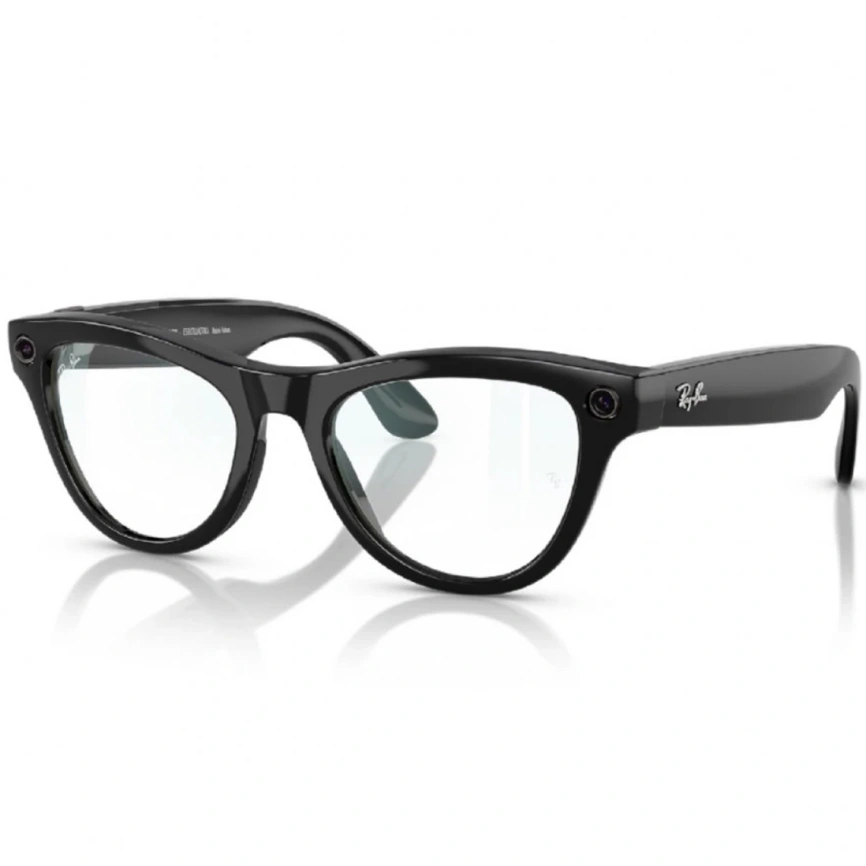 Умные очки Ray-Ban Skyler Shiny Black (RW4010) M Clear фото 1